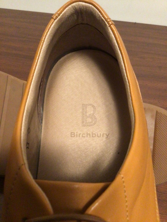 Birchbury  Brenton Barefoot leather dress shoe slip on wide toe minimalist SZ 11 main image 6